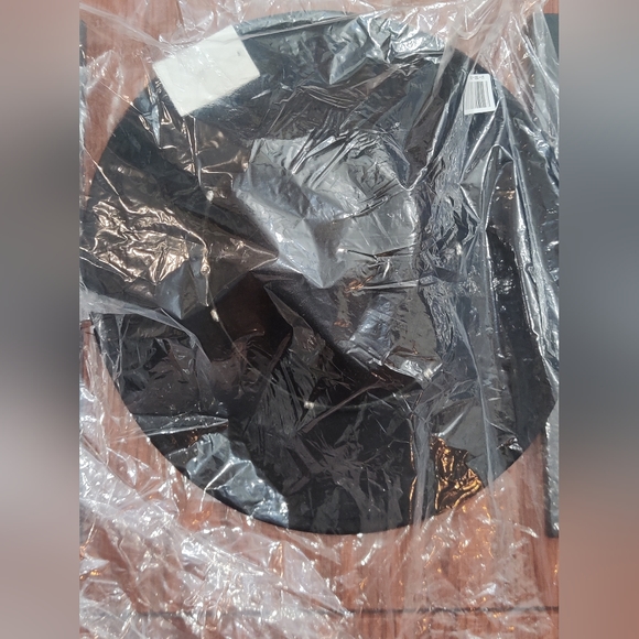 NWT--Knotted Faux Leather Trim Fedora Hat - Picture 4 of 4